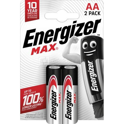 Элементы питания Energizer Max Alkaline AA BP2 Энерджайзер Брендз, Эл Эл Си Сингапур Energizer