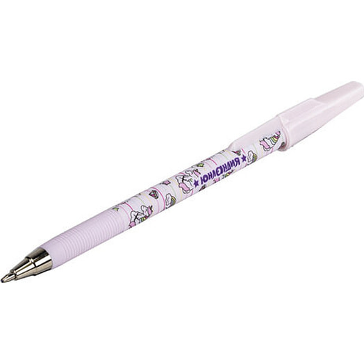 Ручка шариковая синяя Юнландия (мягкий корпус, 0,7мм) арт.143726 Китай