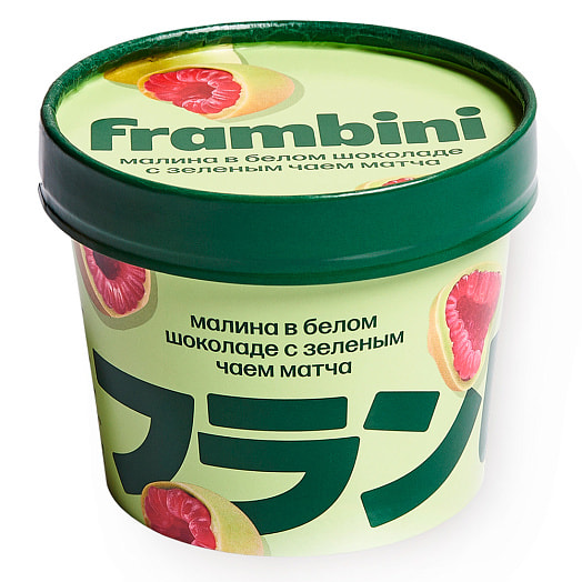 Малина в белом шоколаде с зеленым чаем матча 130г ООО Фрамбини Россия Фрамбини