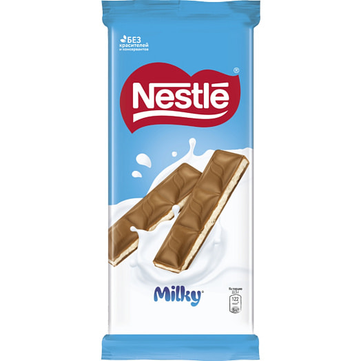 Молочный шоколад Nestle 90г с молочной начинкой ООО Нестле Россия