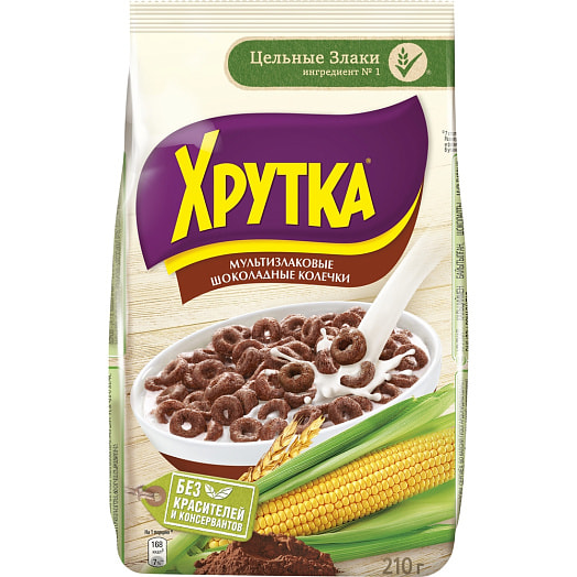 Колечки Хрутка 210г шоколадные ООО "Сириал Партнерс Рус" Россия Nestle
