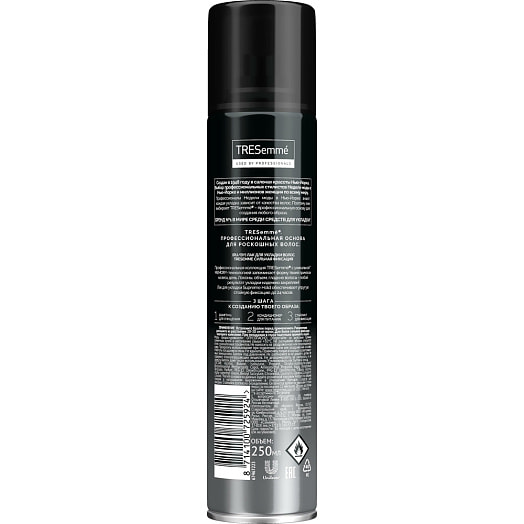 Лак для волос Tresemme 250мл сильная фиксация Hold Collection Россия