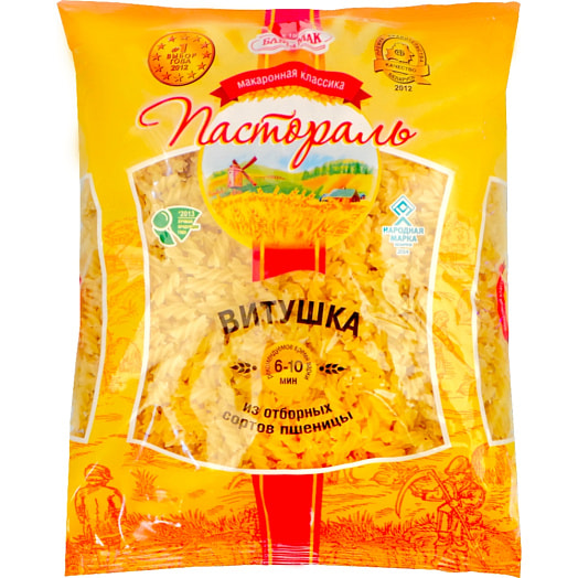 Макаронные изделия Витушка гр.В,в/сорт 900г ТМ Боримак Беларусь