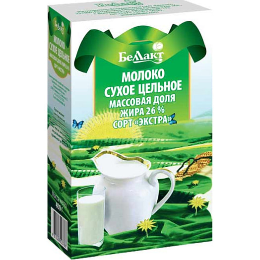 Молоко сухое цельное Беллакт Экстра 26% 400г для дет.питания Беллакт Беларусь