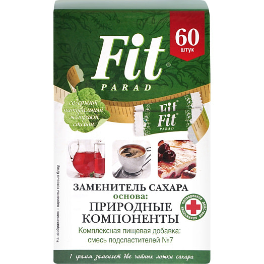 Заменитель сахара ФитПарад N7 (60шт*1г) 60г ООО Фит Россия