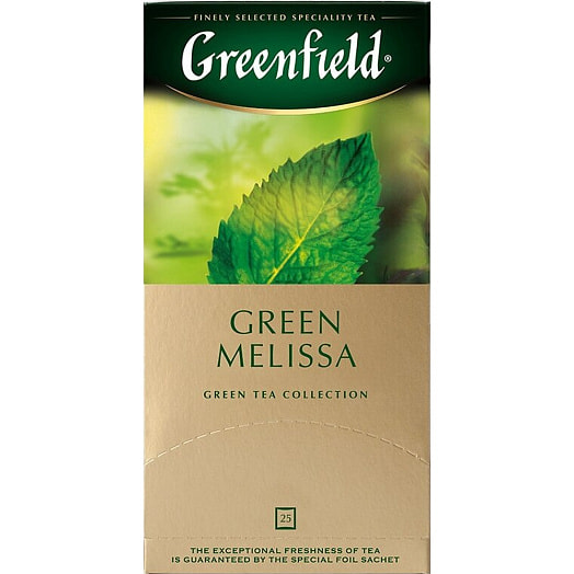 Чай зеленый Greenfield Green Melissa 37.5г (25пак*1.5г) Орими Россия