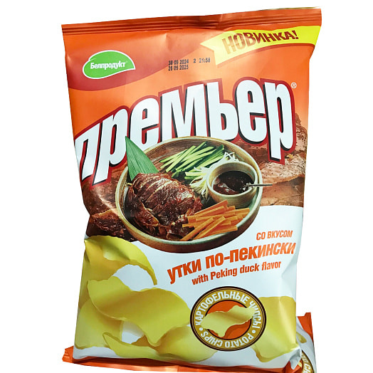Чипсы картофельные Премьер Утка по-пекински 70г ООО Белпродукт Беларусь
