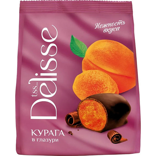 Конфеты Delisse Курага в глазури 200г Россия