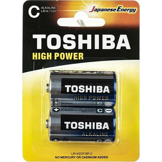 Элементы питания TOSHIBA LR14GCP BP-2 High Power Alkaline Toshiba Lifestyle Products Китай TOSHIBA
