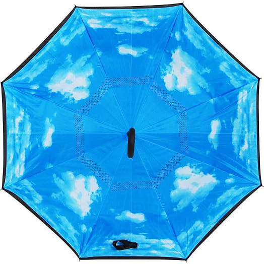 Зонт реверсивный (пластик, 58см) арт.302-351 Россия