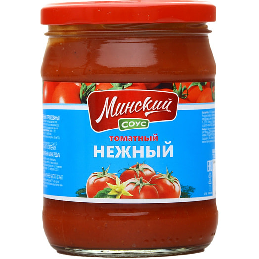 Соус томатный Минский 490г ст/б Оригинальный Нежный Беларусь