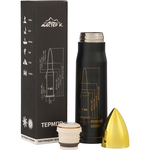 Термоc Пуля Мужской калибр 450мл арт.5134928 Китай