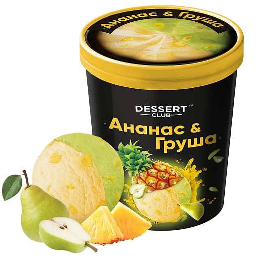 Мороженое Dessert club Tropical Cocktail Мангостин, ананас 420г ООО Айс-Групп Россия Dessert club