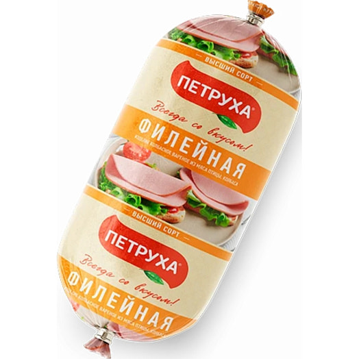 Колбаса Филейная в/с из мяса птицы 460г ОАО Смолевичи Бройлер Беларусь Петруха