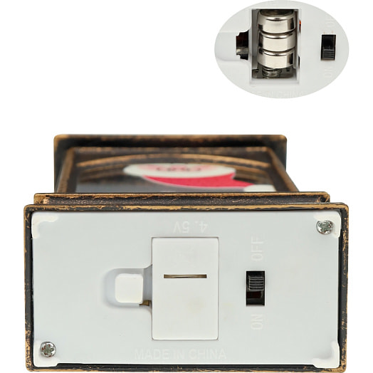 Подсвечник новогодний Санта (7*3,8*12,8см) арт.Т-5955 Китай