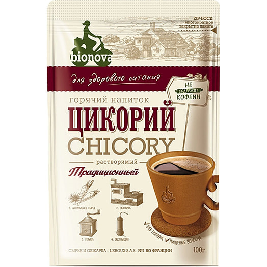 Цикорий растворимый Бионова традиционный 100г Россия