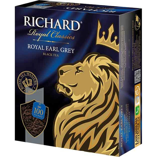 Чай RICHARD Royal Earl Grey 200г 100пак. КОМПАНИЯ МАЙ Россия