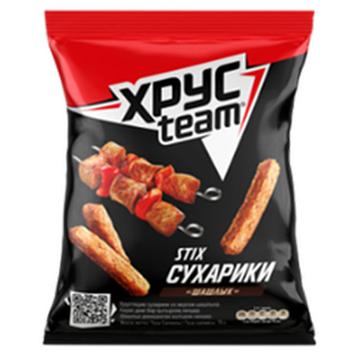 Хрустящие сухарики ХрусTeam STiX 60г Шашлык ООО ПепсиКо Холдингс Россия Хрустeam