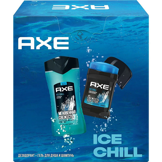 Подарочный набор Ice chill (део-карандаш, гель д/душа) Unilever Россия Axe
