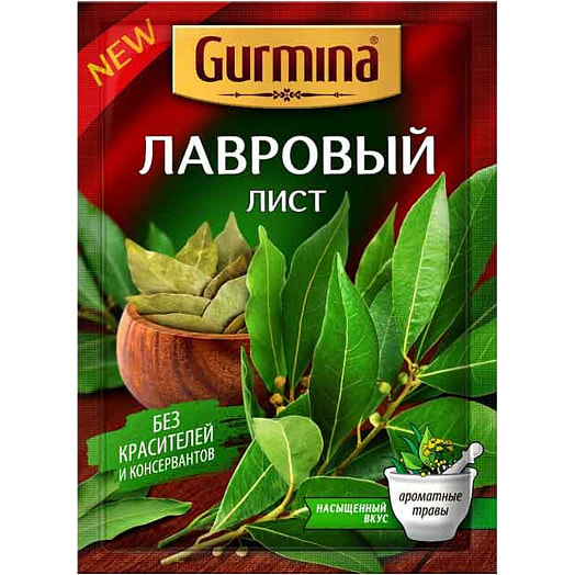 Лавровый Gurmina 15г лист сухой Гурмина Беларусь