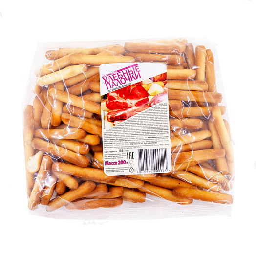 Хлебные палочки 200г со вкусом бекона Беларусь