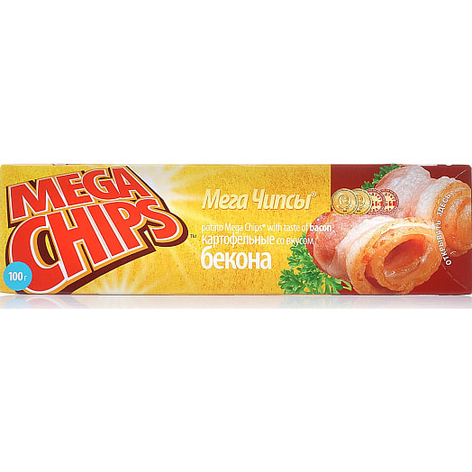 Мега чипсы картофельные 100г со вкусом бекона ООО Белпродукт Беларусь