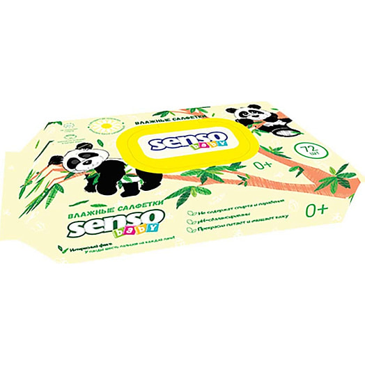 Салфетки Panda влажные для детей 72шт ОООБелЭмса Беларусь Sanso Baby