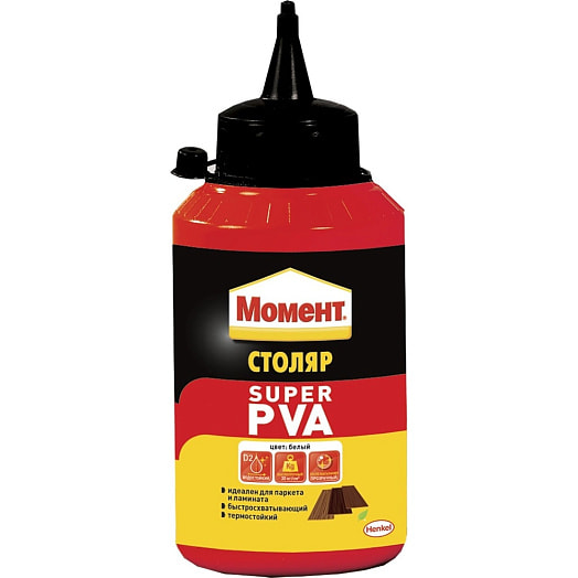 Клей водно-дисперсионный Столяр Супер ПВА 250г Хенкель Рус ООО Россия Момент