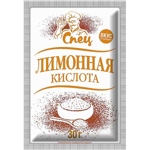 Кислота лимонная СПЕЦ 30г Гурмина Беларусь