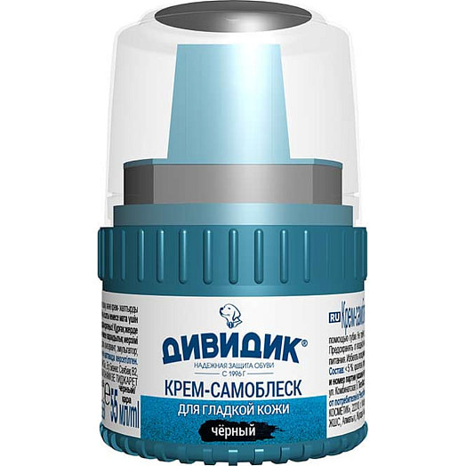 Крем Дивидик самоблеск с намазкой 55мл черный Россия