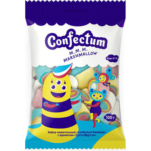 Маршмеллоу Confectum Rainbow с фруктовым аром 100г Конфектум ООО Россия Confectum