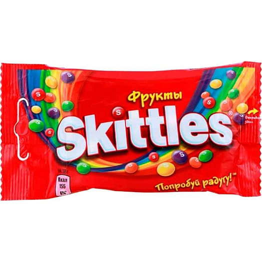 Жевательные конфеты Skittles 38г фрукты Россия