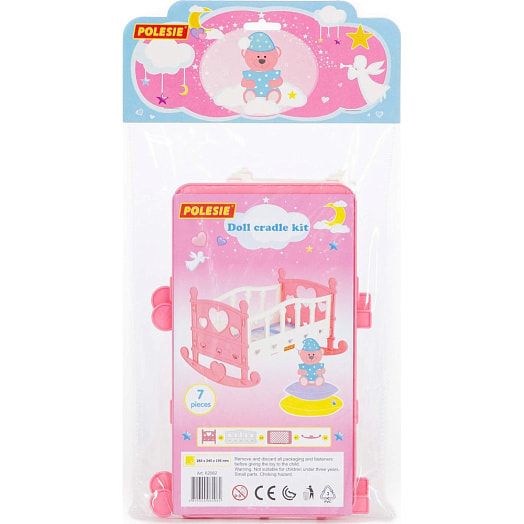 Кроватка-качалка сборная для кукол N2 7 элементов арт.62062 Беларусь