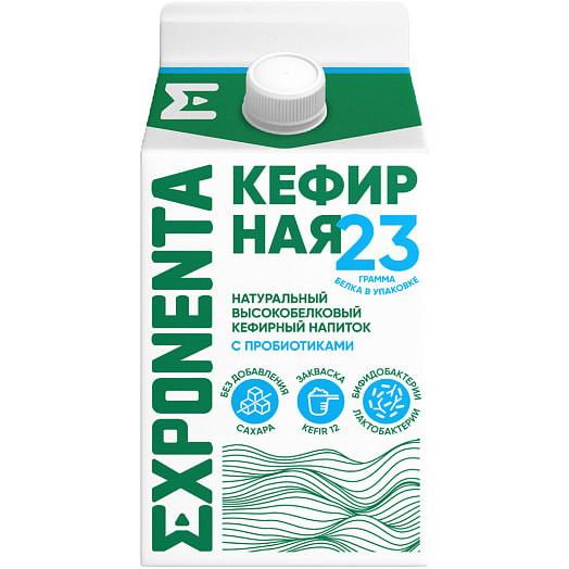 Напиток кефирный Exponenta 450г пюр-пак обезж Горецкий ПК ИООО Беларусь Exponenta