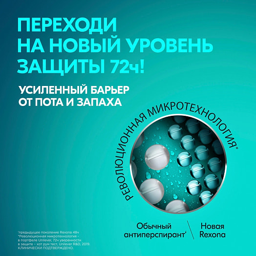 Антиперспирант-карандаш Rexona 40мл С экстрактом Алое Вера Россия