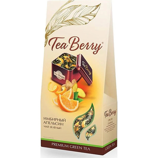 Чай зеленый TeaBerry Имбирный апельсин 100г ООО РЧК-Трейдинг Россия TeaBerry