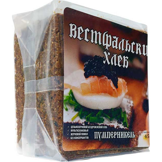 Хлеб Вестфальский 450г цельнозерновой ИП Салехов Т.С. 141895, Россия Россия СпортХлеб