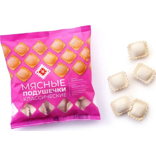П/ф в тесте Мясные подушечки Классические зам 430г ОАО Брестский МК Беларусь Брестский Мясокомбин