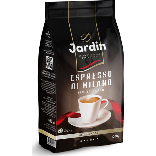 Кофе Jardin Эспрессо Ди Милано 1кг натуральный в зернах Орими Россия Jardin