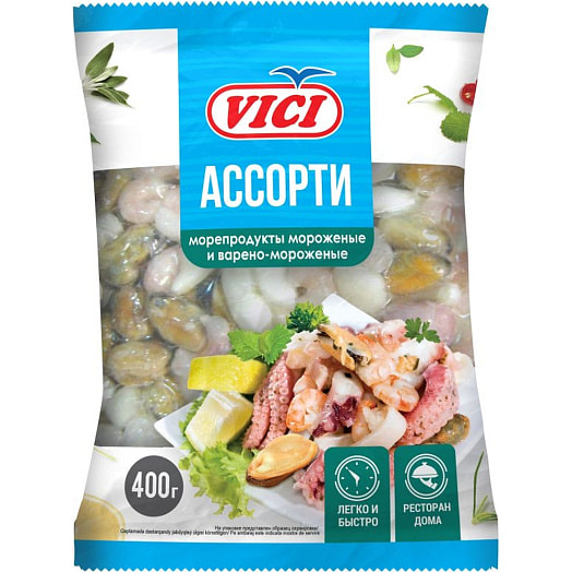 Ассорти из морепродуктов Vici 400г с/м Россия