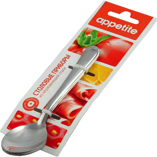 Набор ложек чайных 3пр нерж Невада (Appetite) арт.NV-04/п Индия
