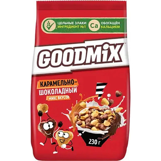 Готовый завтрак Goodmix Карамельно-шоколадный микс 230г ООО Сириал Партнерс Рус Россия GOODMIX