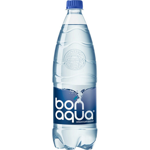 Вода питьевая чистая BonAqua 1л сильногазированная Coca-Cola Беларусь Bonaqua