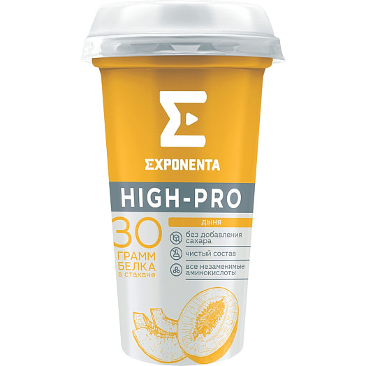 Напиток к/м Exponenta High-Pro Дыня 250г пл/стак. Беларусь