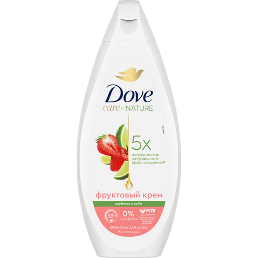 Крем-гель для душа для всей семьи 250мл клубника и лайм Unilever Россия dove