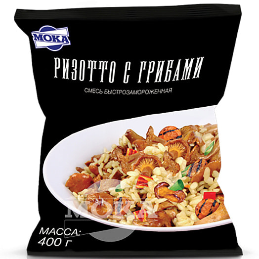 Смесь быстрозамороженная  Ризотто с грибами ТМ Мока 450г Беларусь