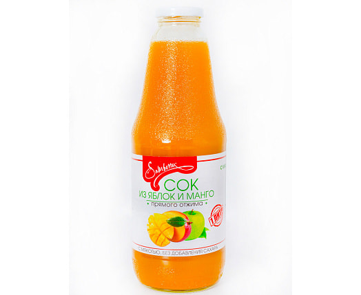 Сок Samberry 1л яблоко, манго с мякотью ОАО Малоритский конс Беларусь нектары Samberry
