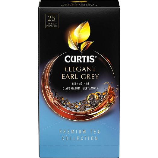 Чай Curtis elegant earl grey 40г черный с ароматом бергамота Компания Май Россия Компания Май