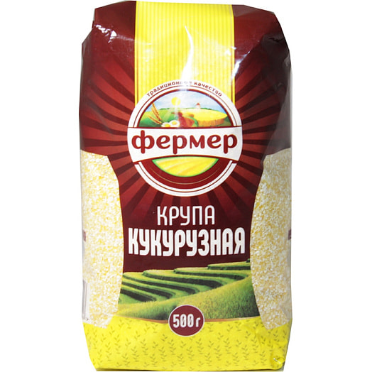Крупа Кукурузная 500г пакет ООО БерталСервис Россия