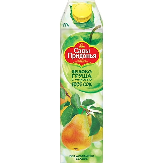 Сок Сады Придонья 1л Яблоко-груша Россия